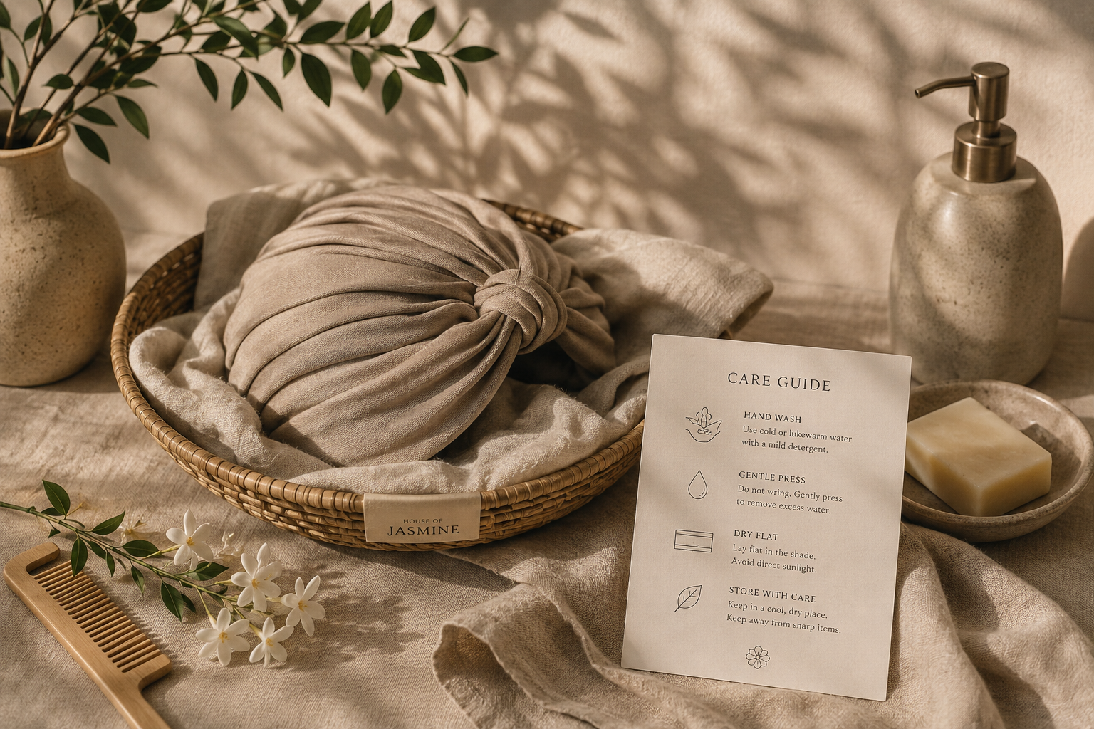 How to Care for Your Bamboo Turban